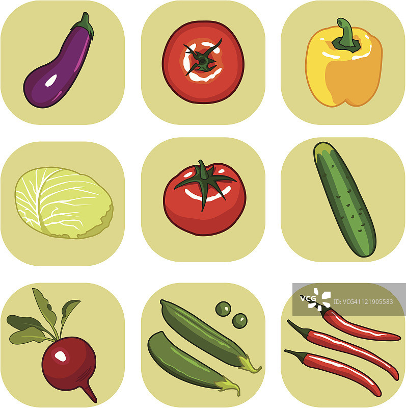 蔬菜图标图片素材