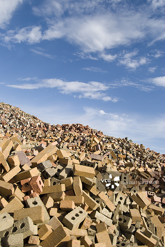 大堆砖块图片素材