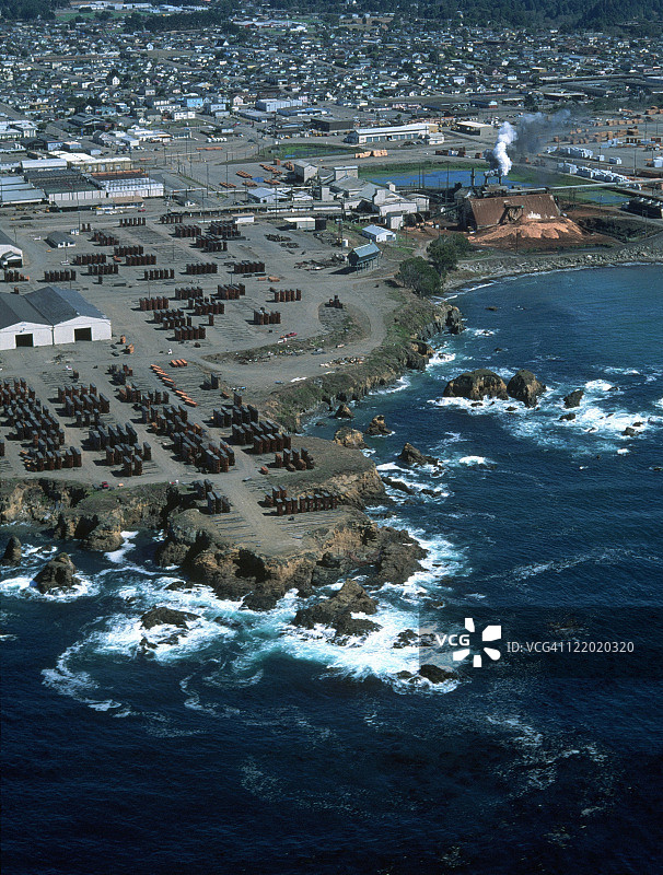 布拉格堡的木材厂，加利福尼亚州图片素材