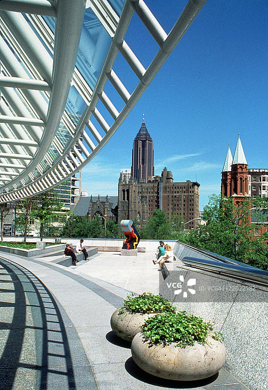 佐治亚州亚特兰大桃树中心图片素材