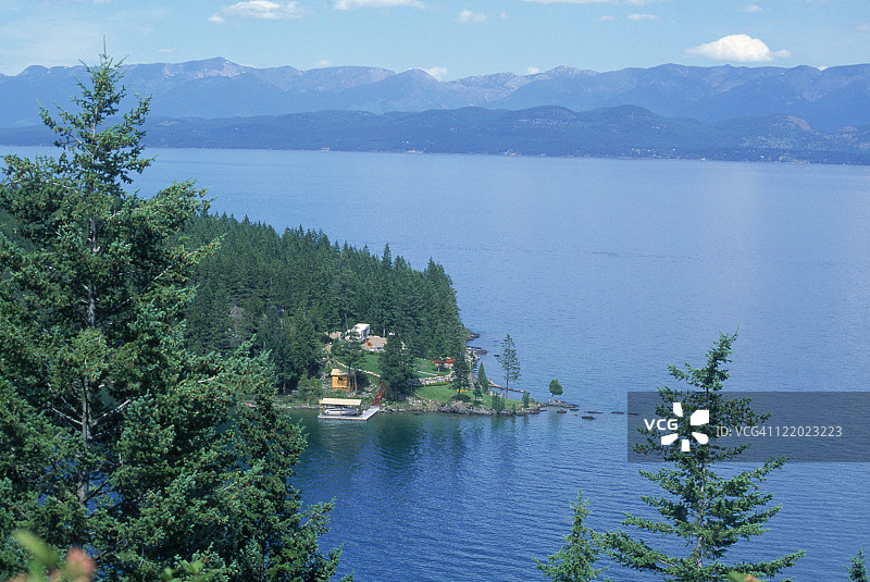 蒙大拿州平头湖图片素材