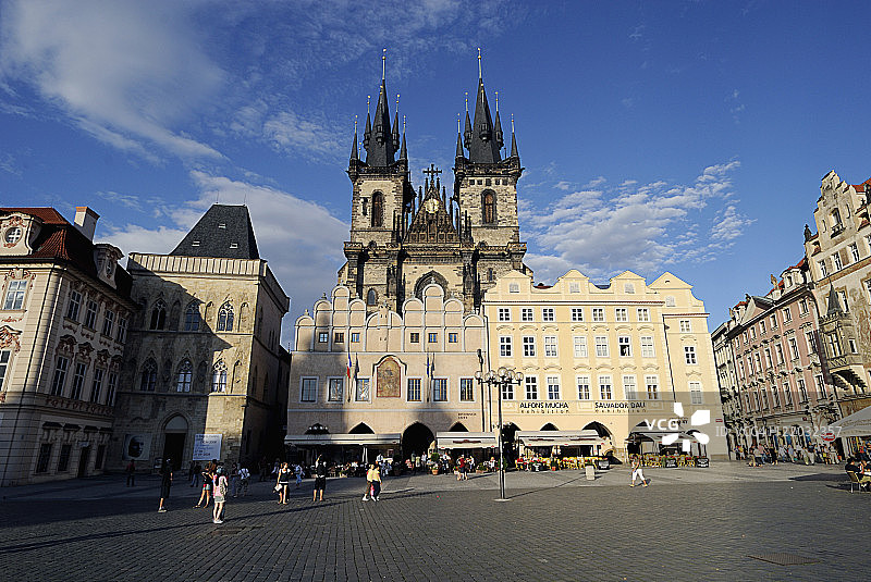捷克共和国布拉格老城广场图片素材
