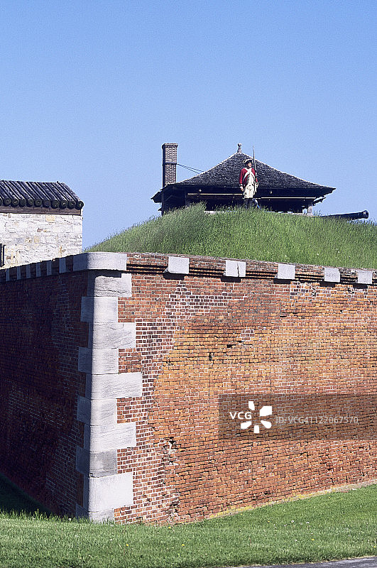 英国士兵，尼亚加拉古堡，纽约扬斯敦图片素材