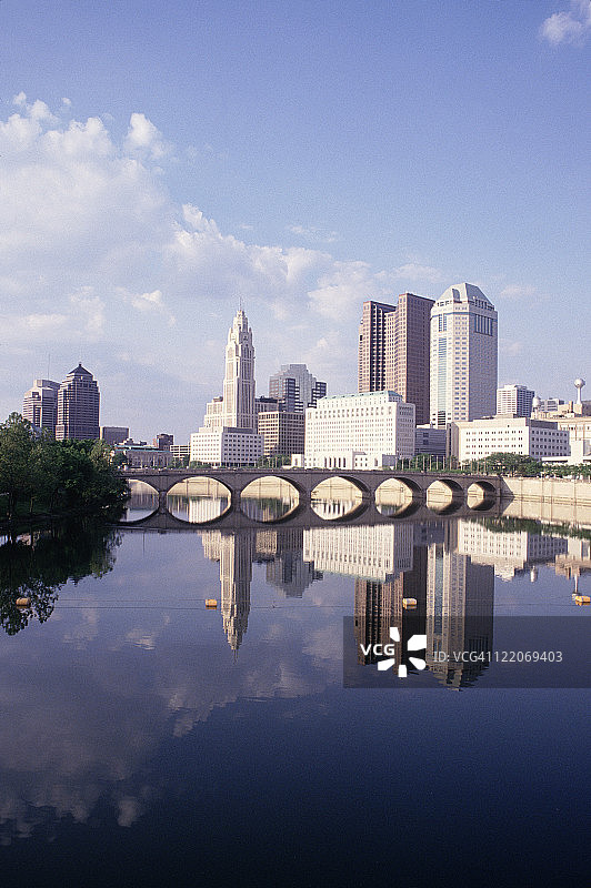 俄亥俄州哥伦布市的赛欧托河图片素材