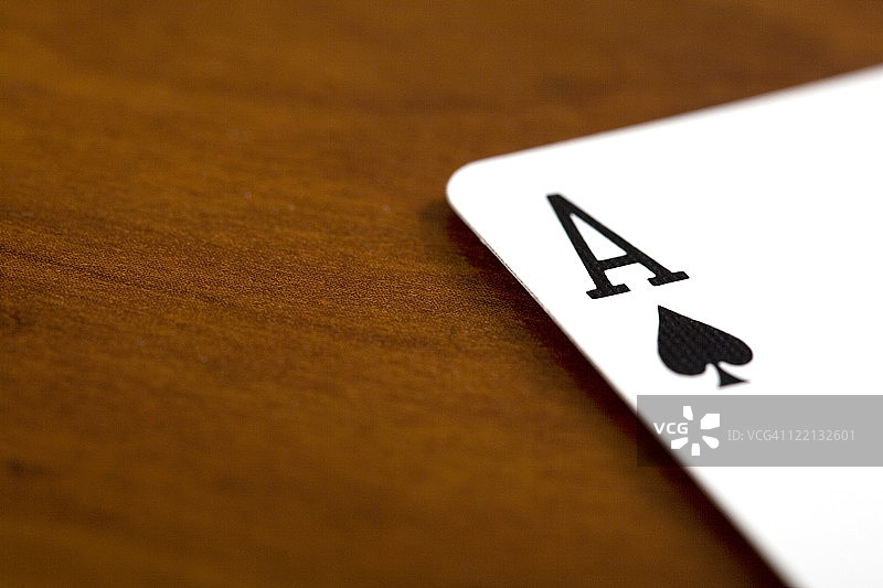 Aces纸牌特写图片素材
