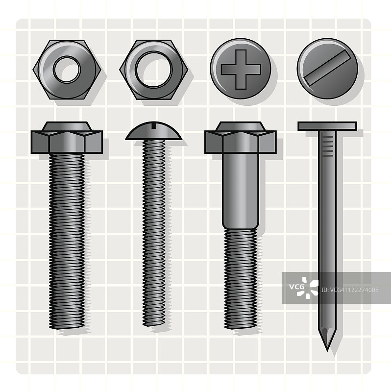 螺母和螺栓图片素材
