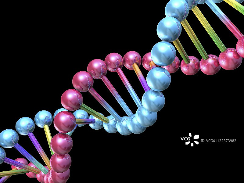 DNA分子电脑艺术图图片素材