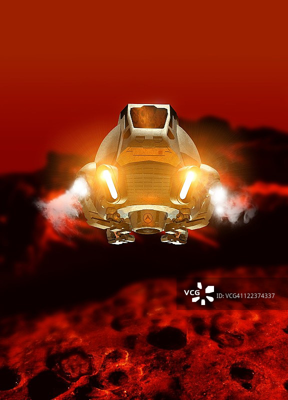 火星探索艺术作品图片素材