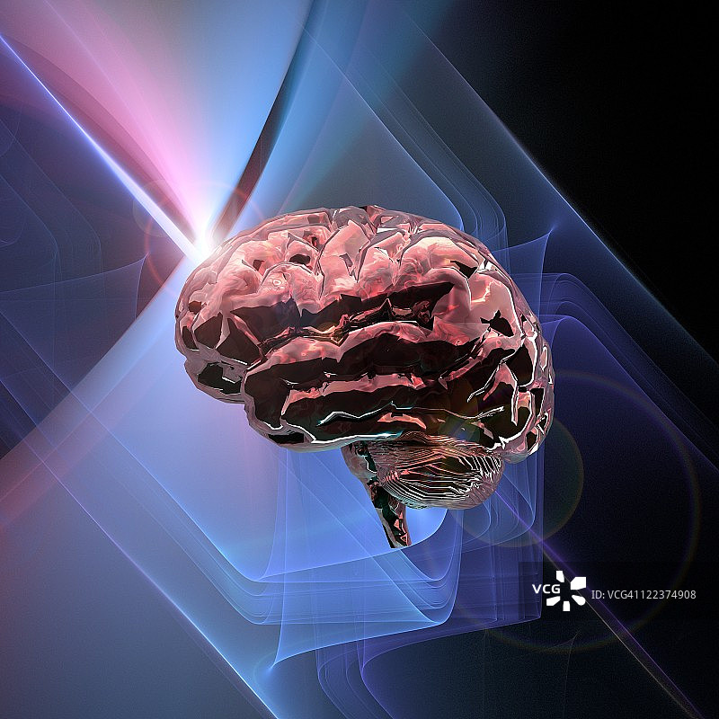 大脑研究，概念艺术品图片素材
