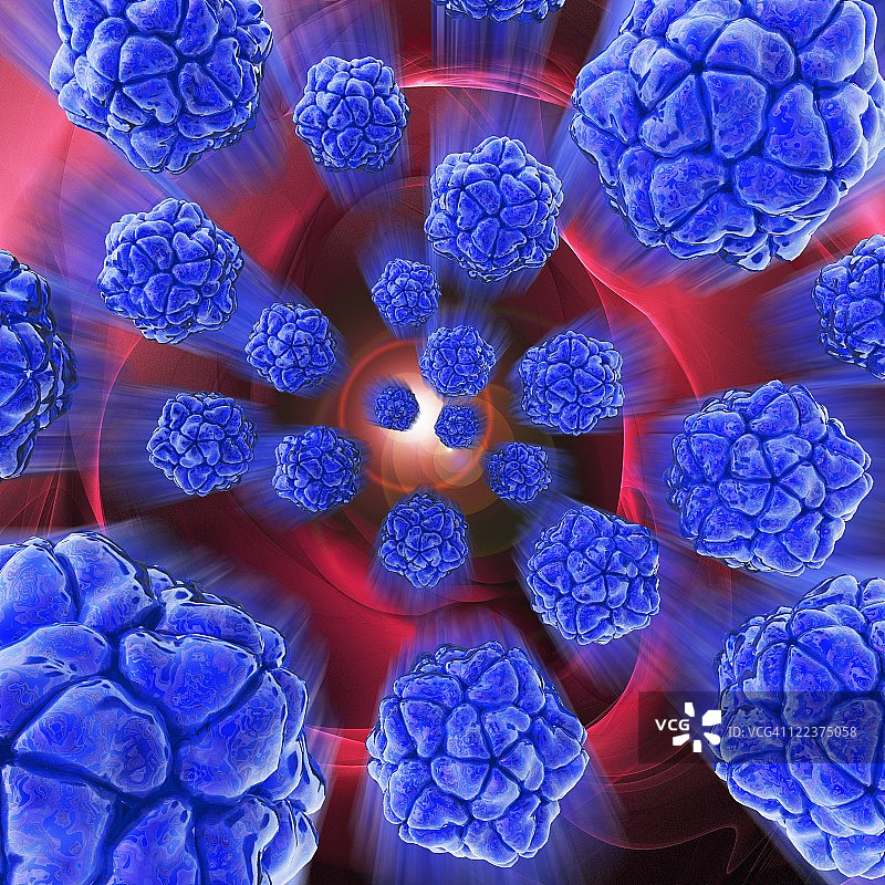 病毒感染概念艺术作品图片素材