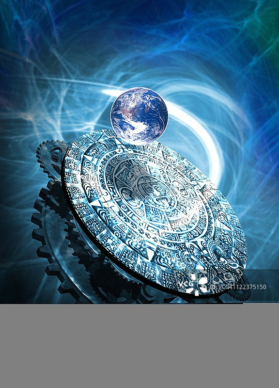 阿兹特克太阳石艺术品图片素材