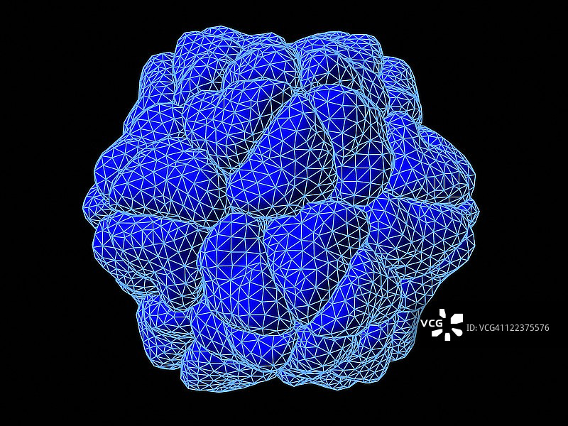 烟草坏死病毒分子模型图片素材