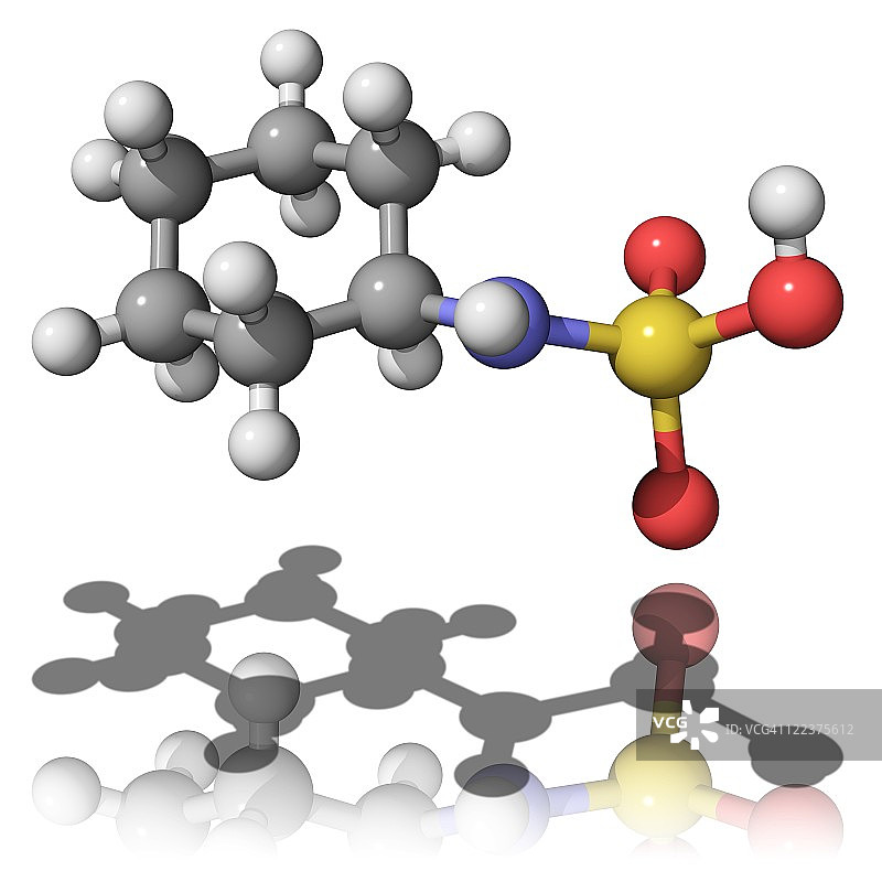 甜蜜素人工甜味剂分子图片素材