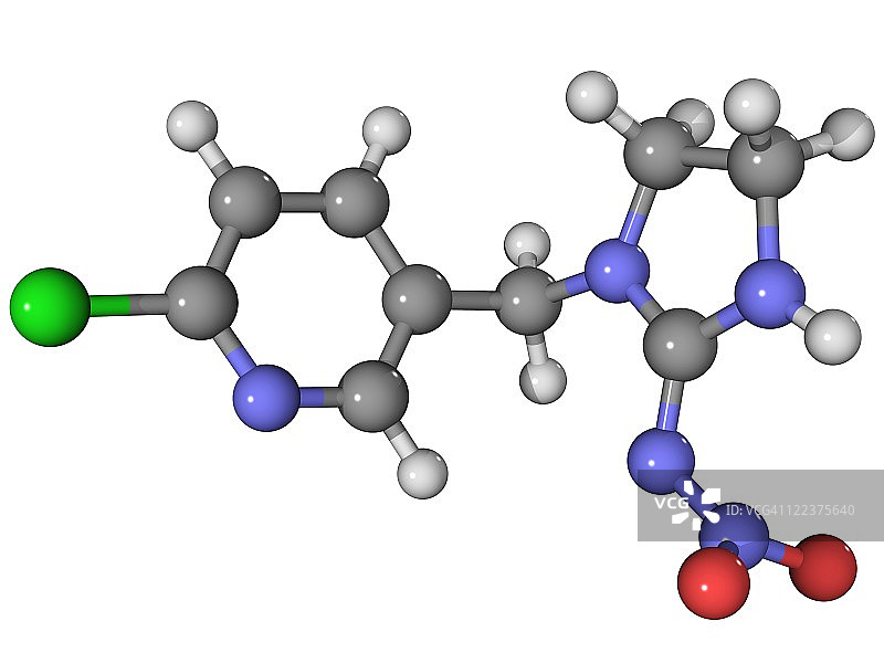 吡虫啉杀虫剂分子图片素材