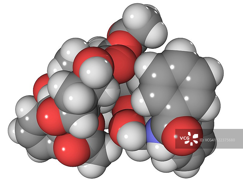紫杉醇化疗药物分子图片素材