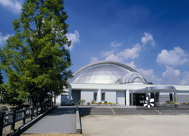 笠冈市鲎博物馆，日本冈山县笠冈市图片素材