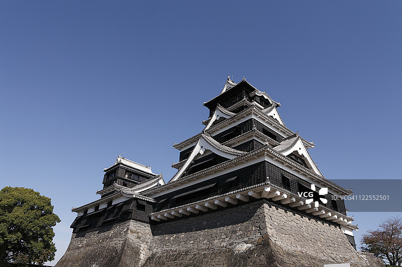 日本熊本县熊本市熊本城图片素材
