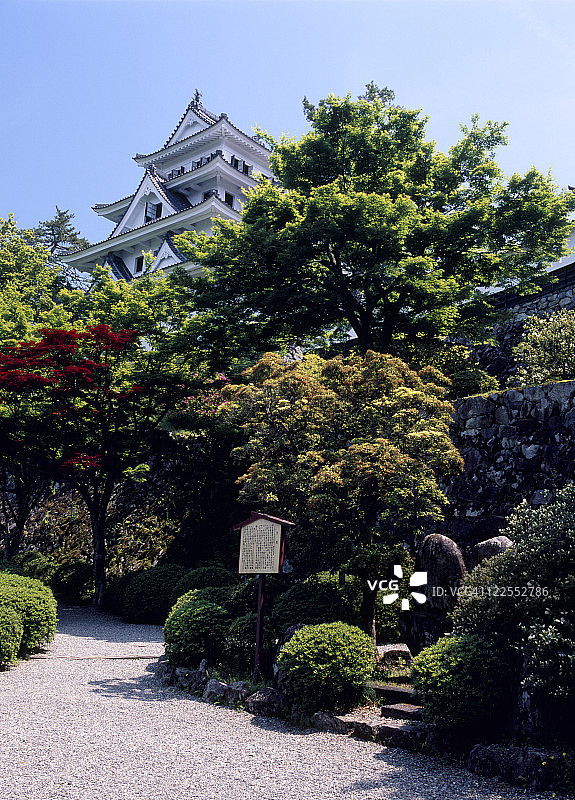 日本岐阜县郡上市八幡城图片素材