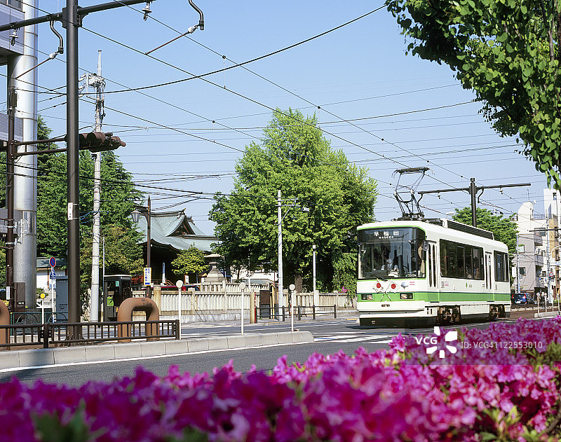 都电荒川线，日本东京荒川区图片素材