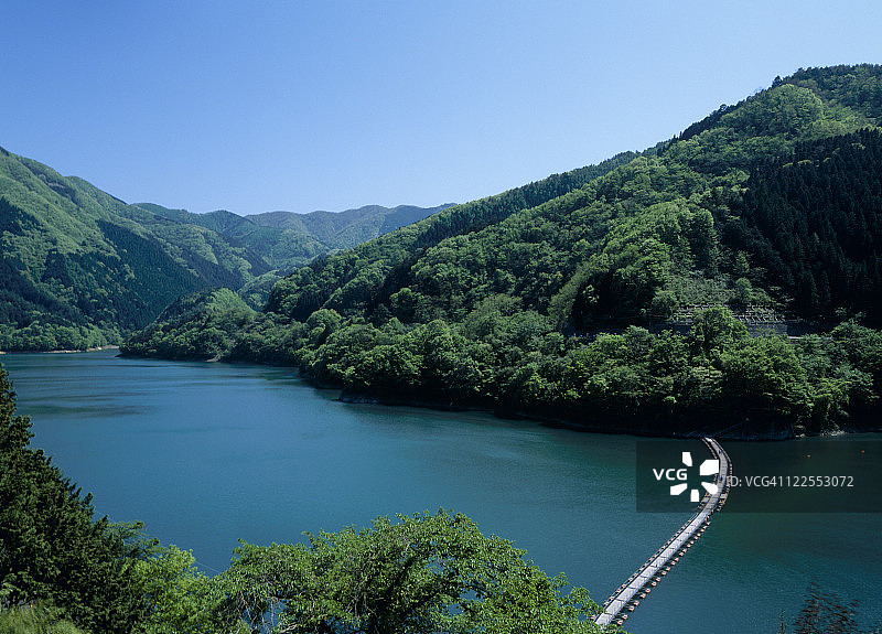 日本东京奥多摩湖图片素材