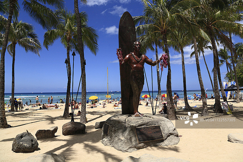 檀香山夏威夷海滩度假村图片素材