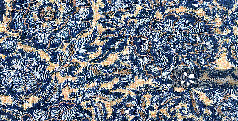 日式印花棉布图片素材