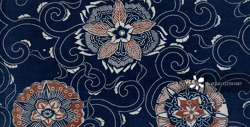 靛蓝染色图片素材