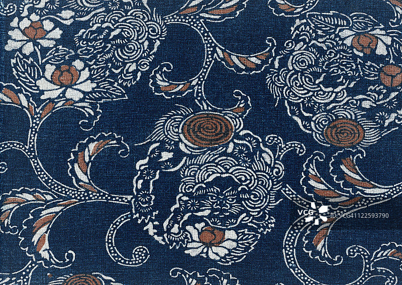 靛蓝染色图片素材