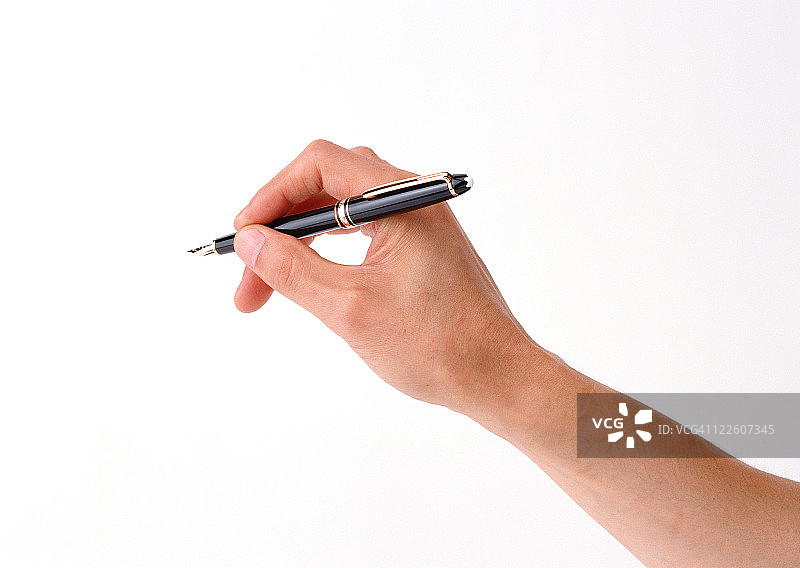 钢笔和手图片素材