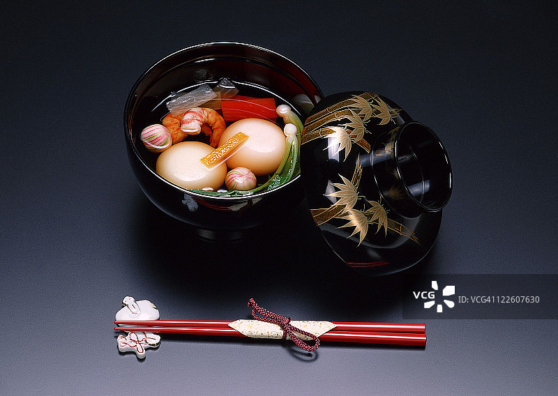 蔬菜煮年糕图片素材