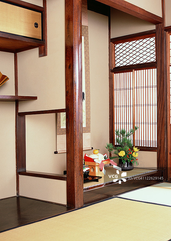 传统日式房间的壁龛图片素材