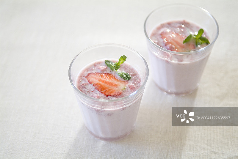 草莓汁图片素材