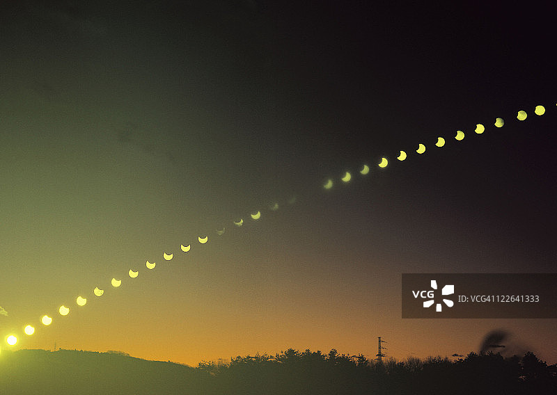 日偏食图片素材