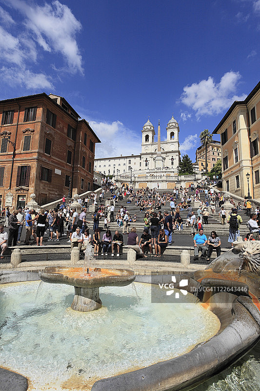 罗马西班牙阶梯，拉齐奥，意大利图片素材