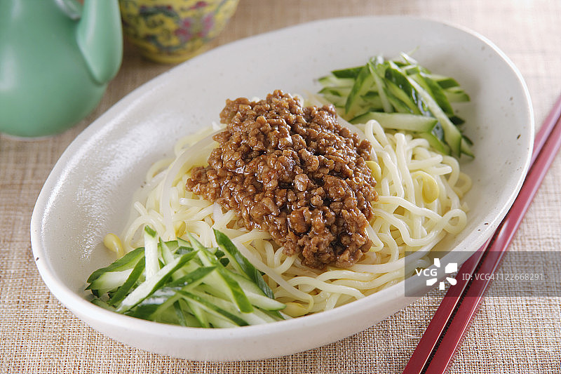 肉末面条图片素材