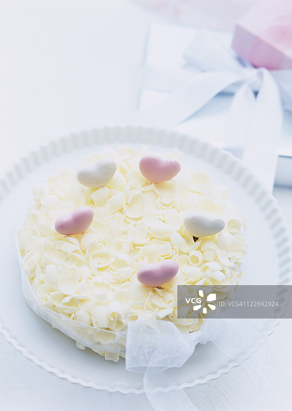 白巧克力蛋糕图片素材