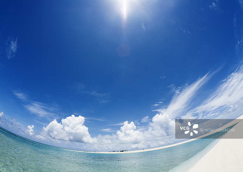 蓝天和大海图片素材