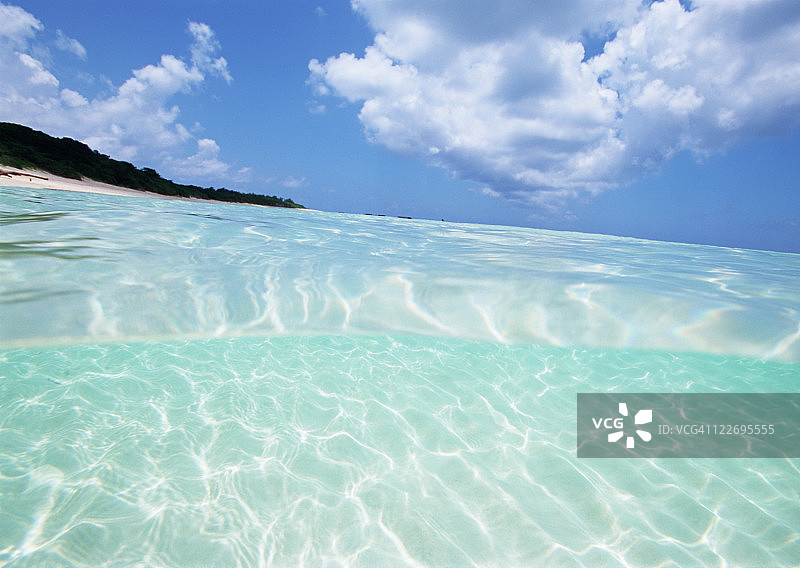 蓝天和大海图片素材