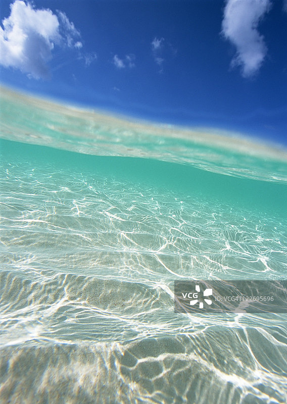 蓝天和大海图片素材