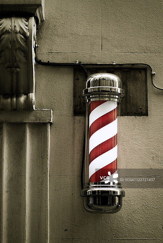 理发店旋转灯柱图片素材