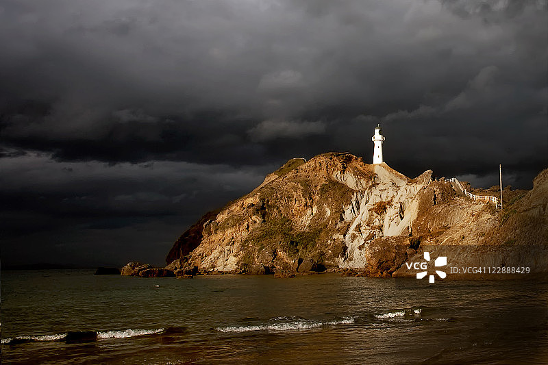 卡斯尔波因特灯塔图片素材