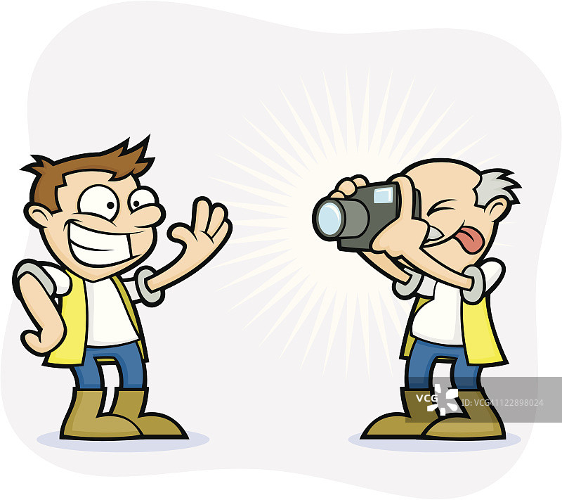 糟糕的健康与安全工人：正在拍照图片素材