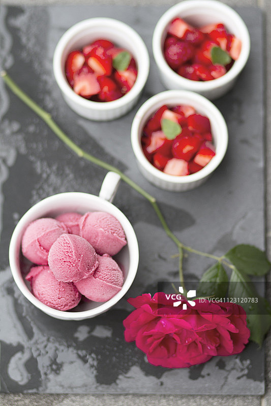 黑莓冰糕图片素材