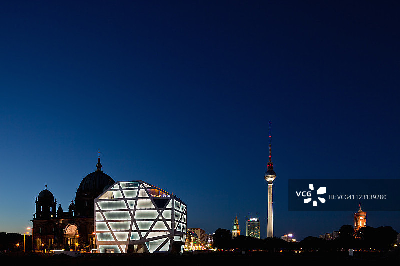 柏林城市全景图片素材