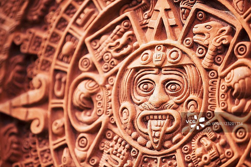 阿兹特克太阳石历图片素材