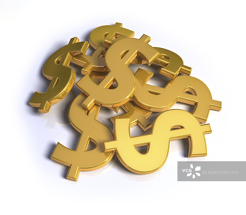 美元符号堆叠图片素材