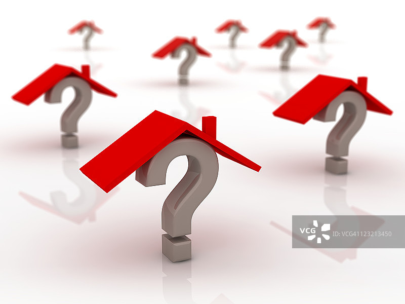 房屋和问题图片素材