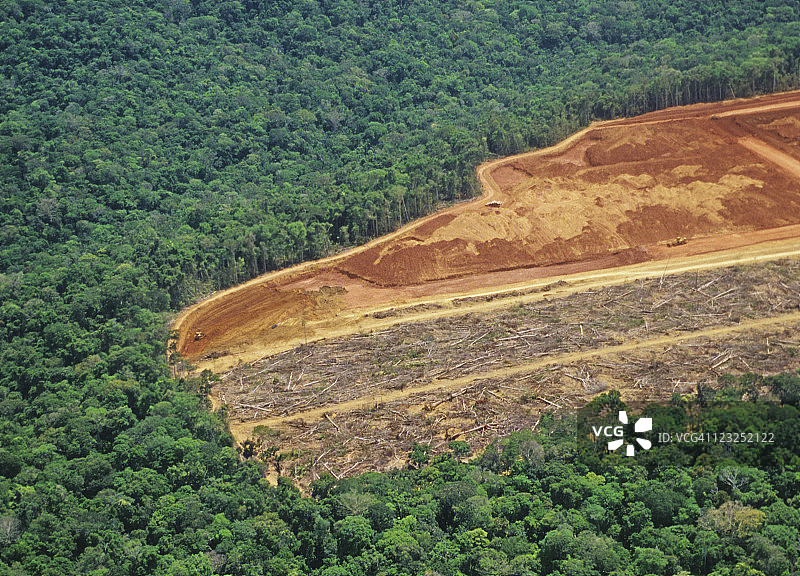 亚马逊地区的森林砍伐图片素材