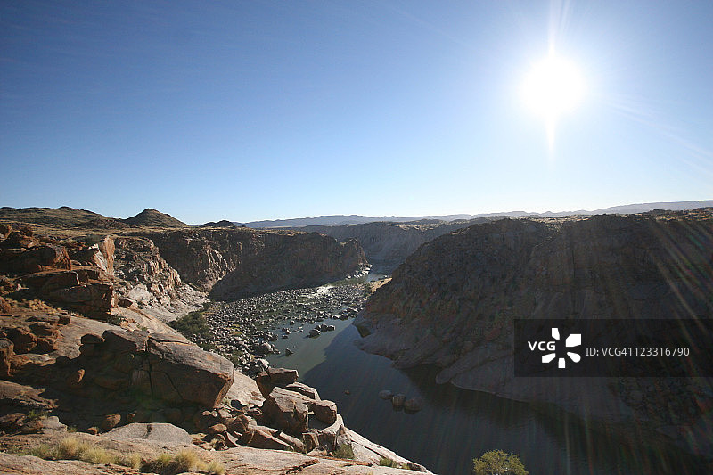 奥格拉比斯瀑布，南非北开普省图片素材