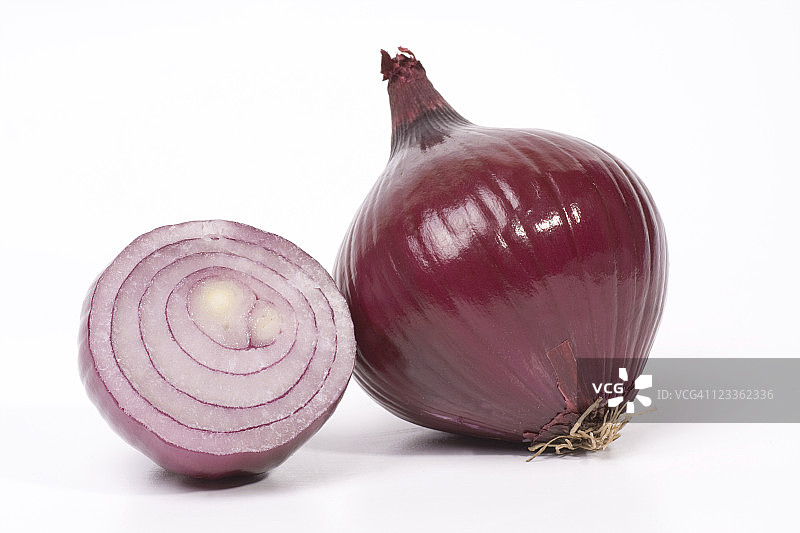 红洋葱特写图片素材